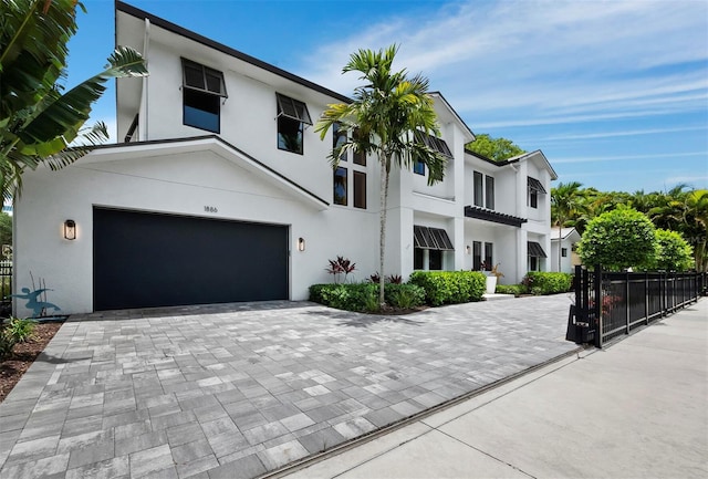 view of front of house featuring a garage