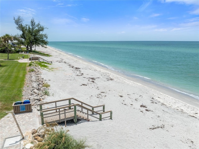 property view of water with a view of the beach