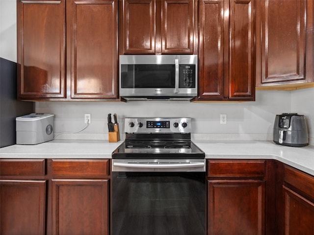 kitchen featuring appliances with stainless steel finishes