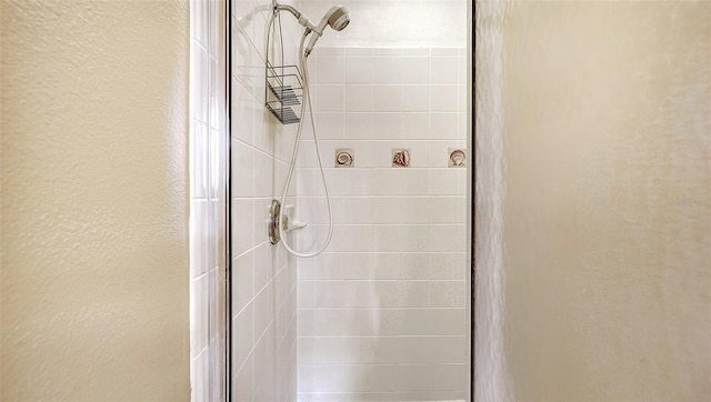 bathroom featuring walk in shower