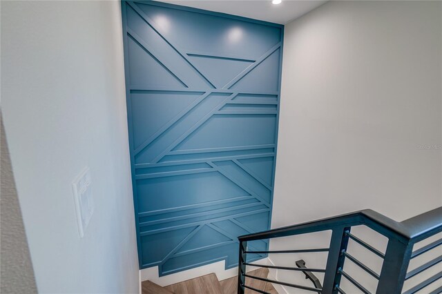 interior space featuring wood-type flooring