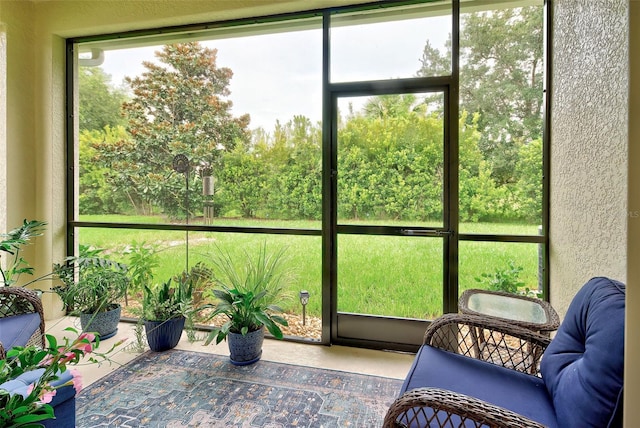 sunroom / solarium with a wealth of natural light