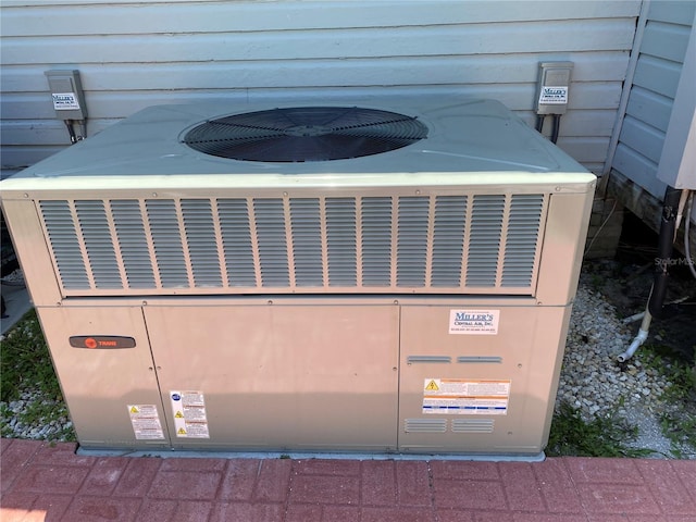 exterior details with central AC unit