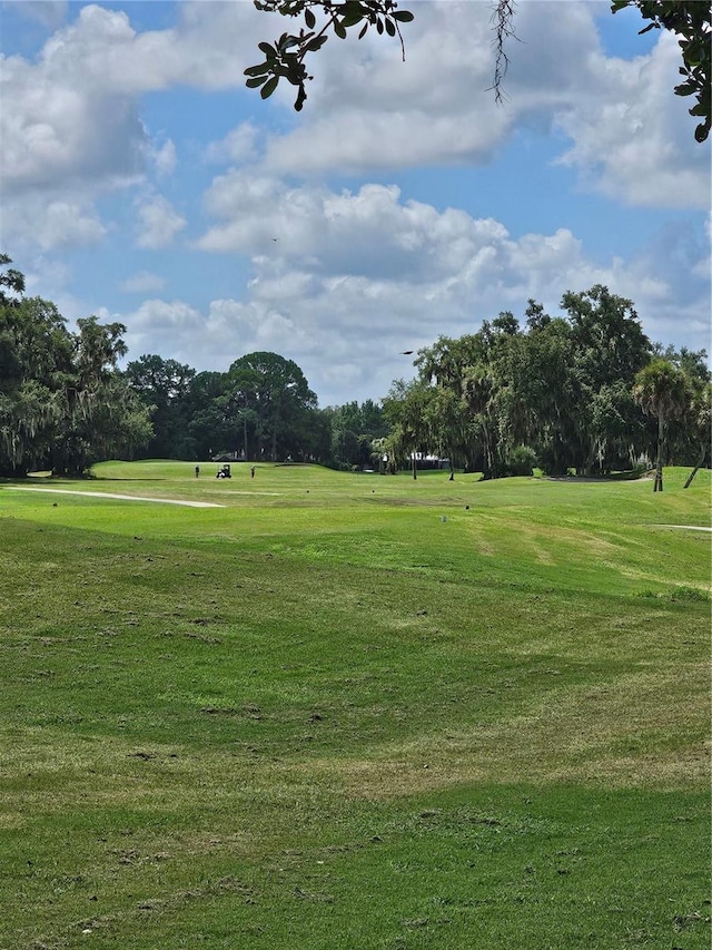 surrounding community featuring a lawn