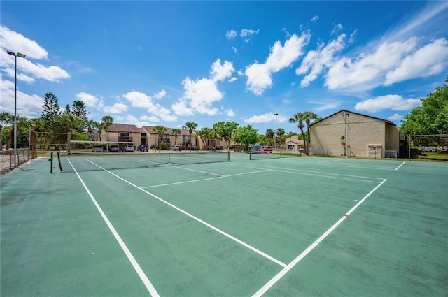 view of sport court