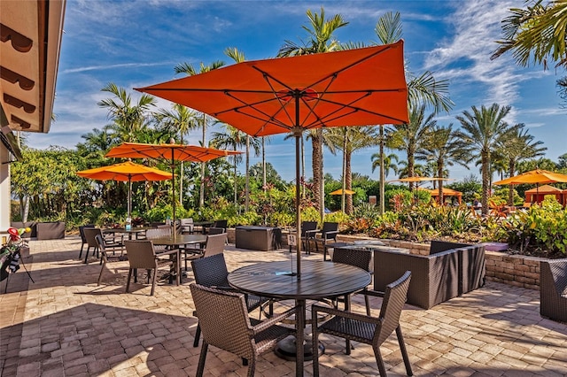 view of patio / terrace featuring outdoor dining area