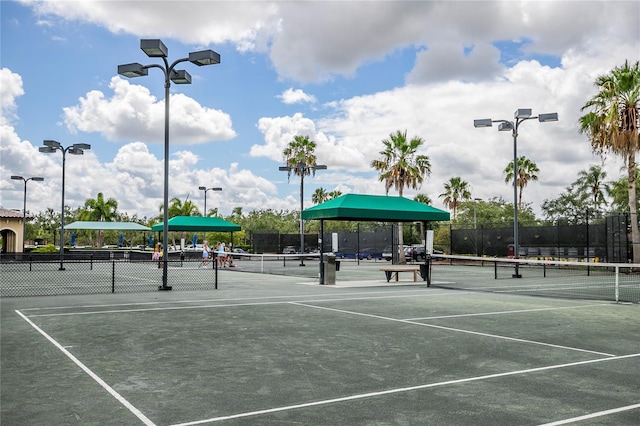 view of tennis court