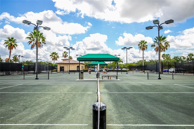 view of tennis court