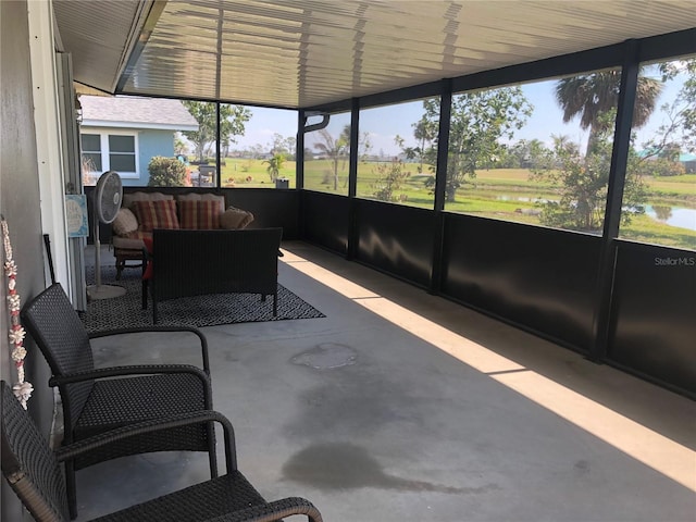 view of sunroom