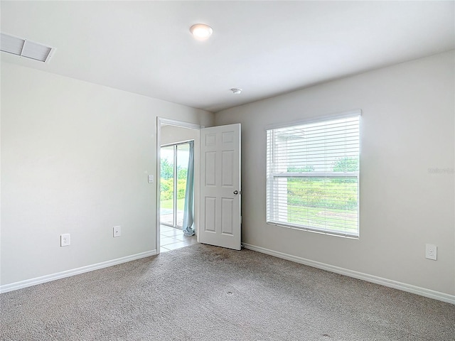 view of carpeted empty room