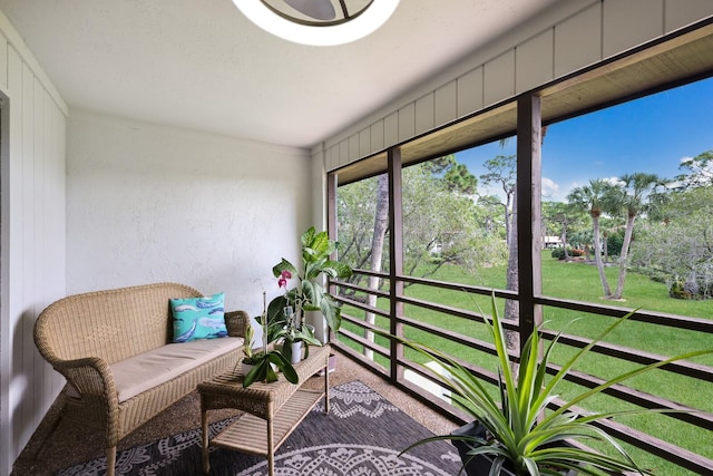 view of sunroom / solarium