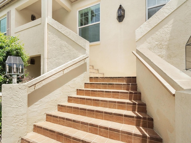 view of stairs