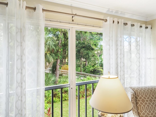 view of sunroom