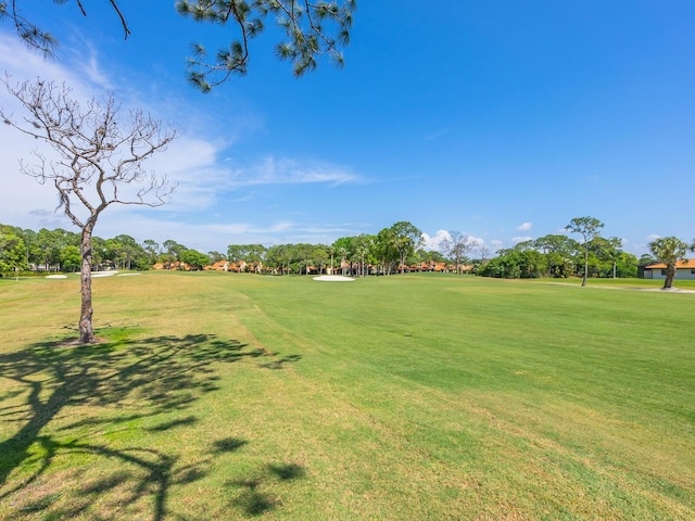 view of community featuring a lawn