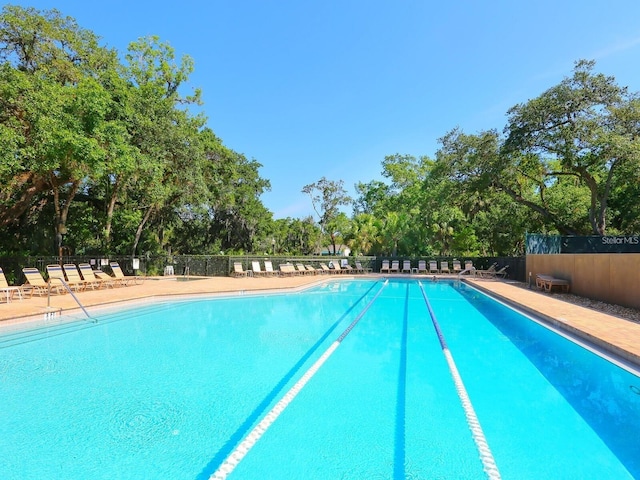 view of pool