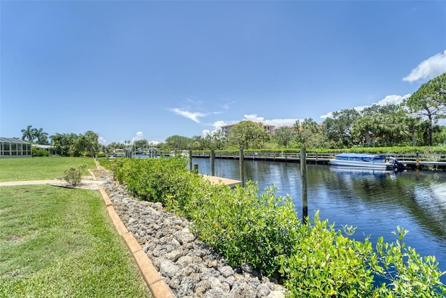 view of water feature