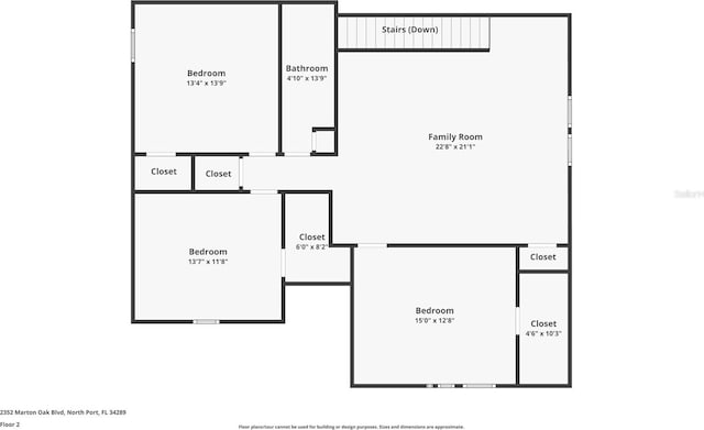2352 Marton Oak Blvd, North Port, FL 34289 - floor plan / room layout