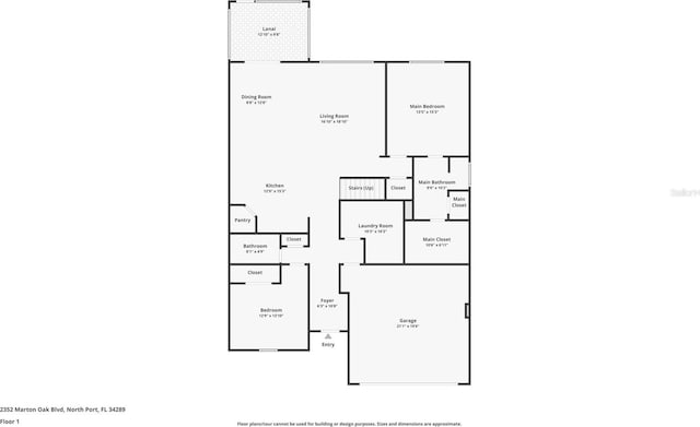 2352 Marton Oak Blvd, North Port, FL 34289 - room layout
