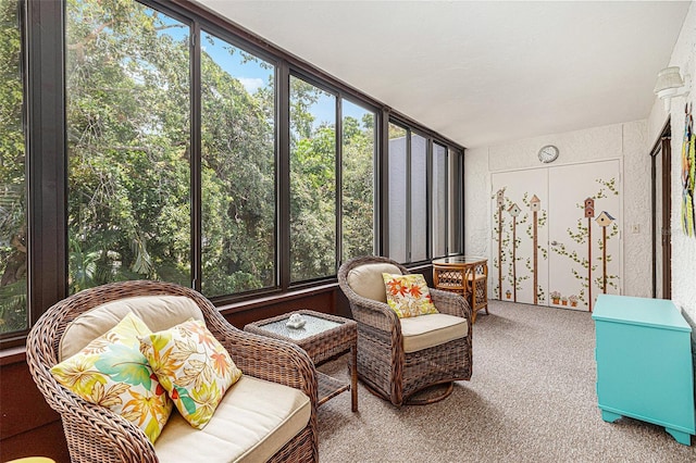 view of sunroom