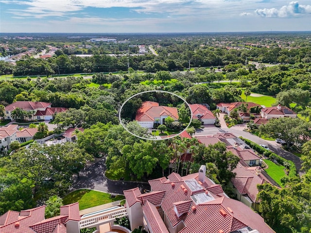 birds eye view of property featuring a residential view