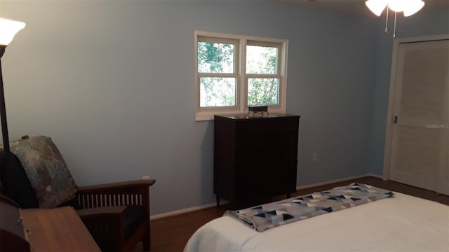 bedroom featuring baseboards