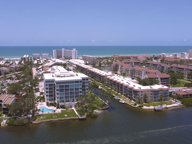 1300 N Portofino Dr Unit 208, Sarasota, FL 34242 - aerial view of a nearby body of water