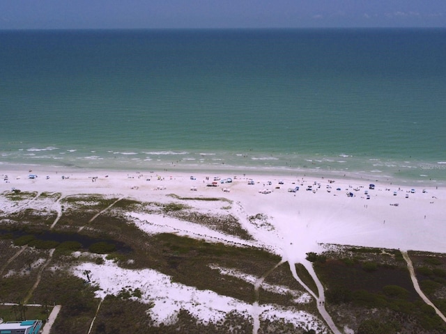 1300 N Portofino Dr Unit 208, Sarasota, FL 34242 - drone / aerial view of expansive beach