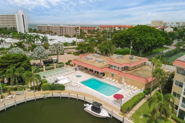 1300 N Portofino Dr Unit 208, Sarasota, FL 34242 - view of urban area with a pool area