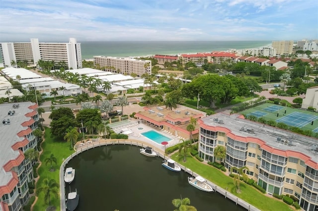 1300 N Portofino Dr Unit 208, Sarasota, FL 34242 - view of urban area with a nearby body of water and a pool area