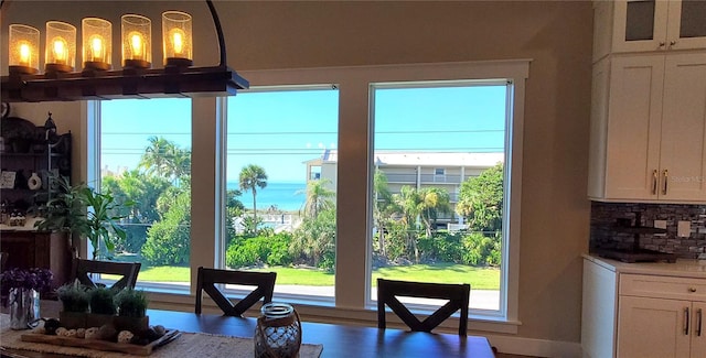 dining area featuring a healthy amount of sunlight