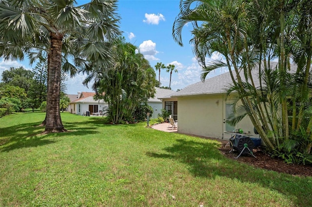 view of yard featuring a patio area