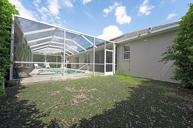 exterior space featuring a lanai