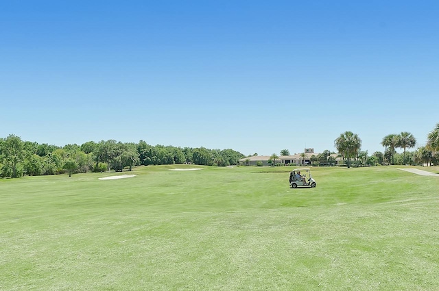 view of community with a lawn