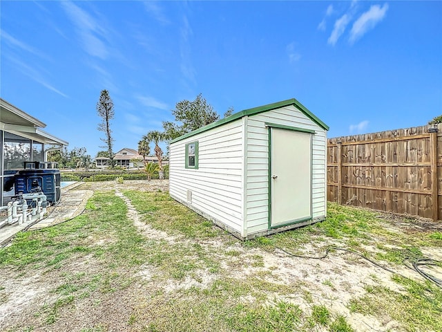 view of outbuilding