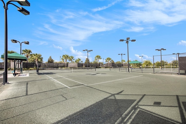 view of tennis court