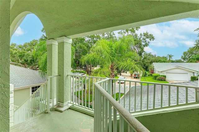 view of balcony