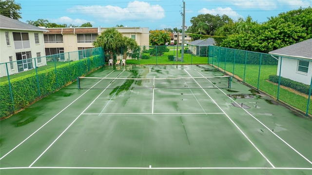 view of tennis court