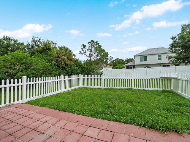 view of yard featuring a patio