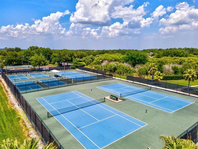 view of tennis court