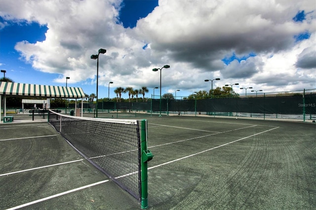 view of tennis court