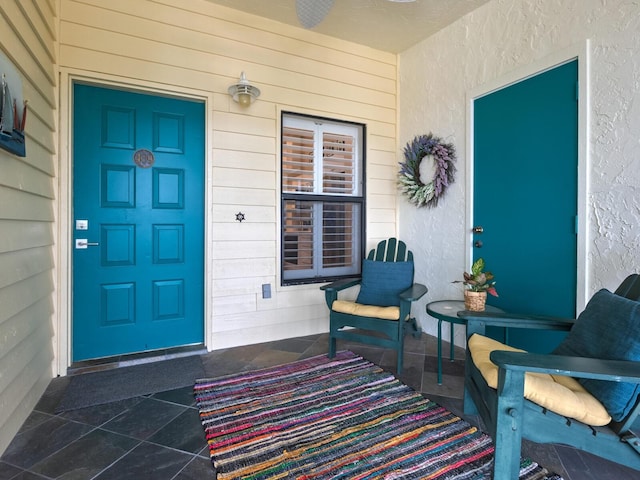 entrance to property with covered porch