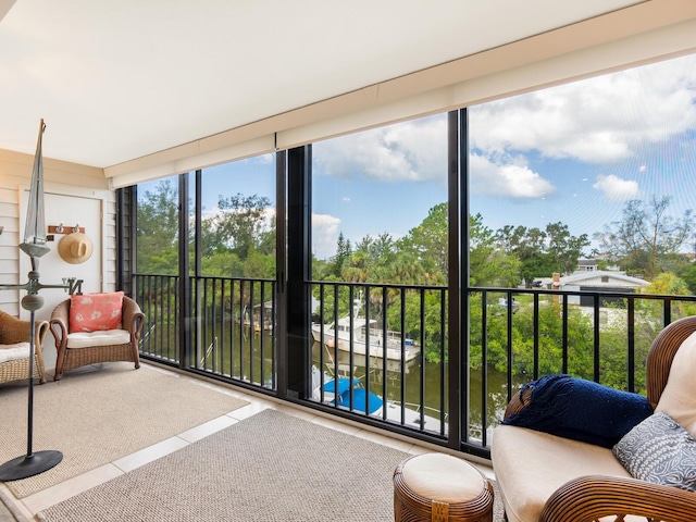 view of sunroom