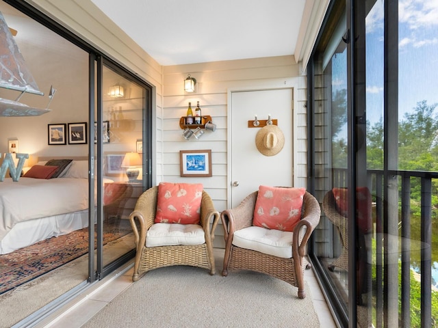 sunroom / solarium with plenty of natural light