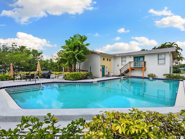 view of pool with a patio