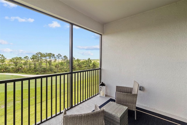 view of sunroom