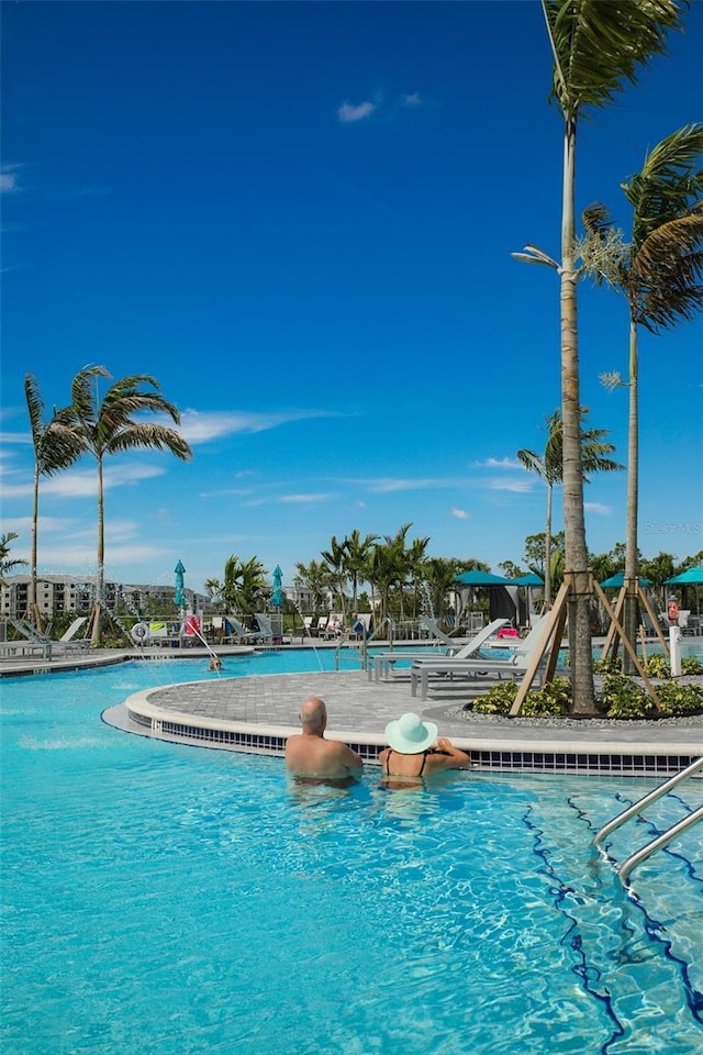 view of pool