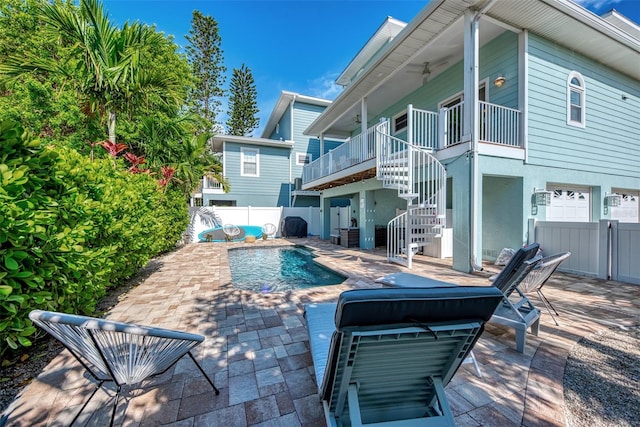 view of pool with a patio area