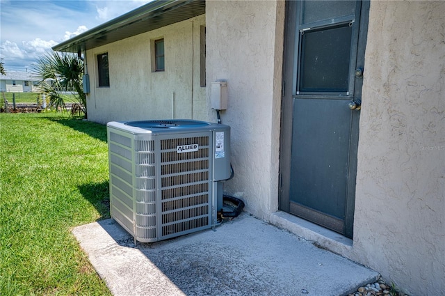 details with central air condition unit