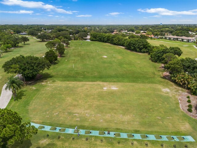 birds eye view of property with a rural view