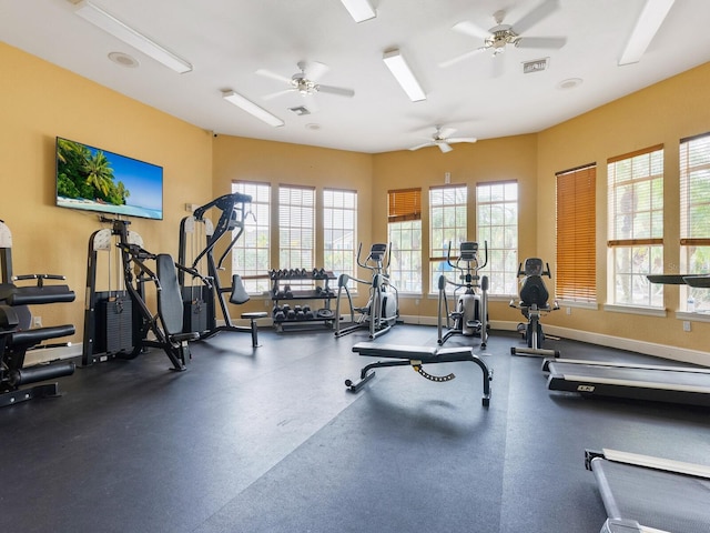 view of workout area